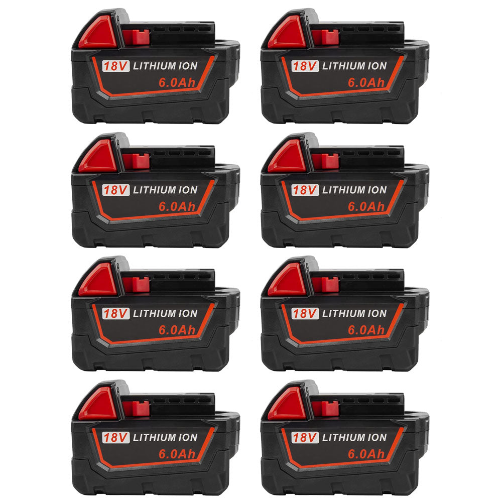 For Milwaukee M18 XC 48-11-1840 Battery Replacement 6.0Ah Li-ion