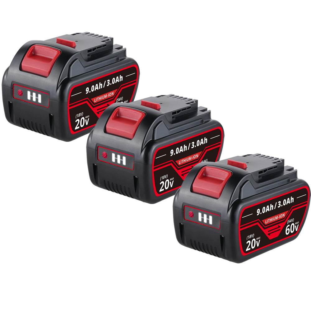 For Dewalt DCB609 20V/60V MAX FLEXVOLT Li-Ion 9.0Ah Battery DCB609-2 DCB606 3Pack