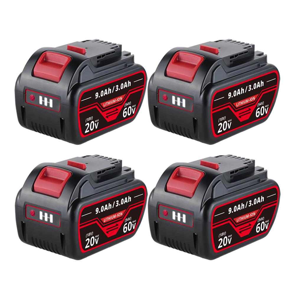 For Dewalt DCB609 20V/60V MAX FLEXVOLT Li-Ion 9.0Ah Battery DCB609-2 DCB606 4Pack