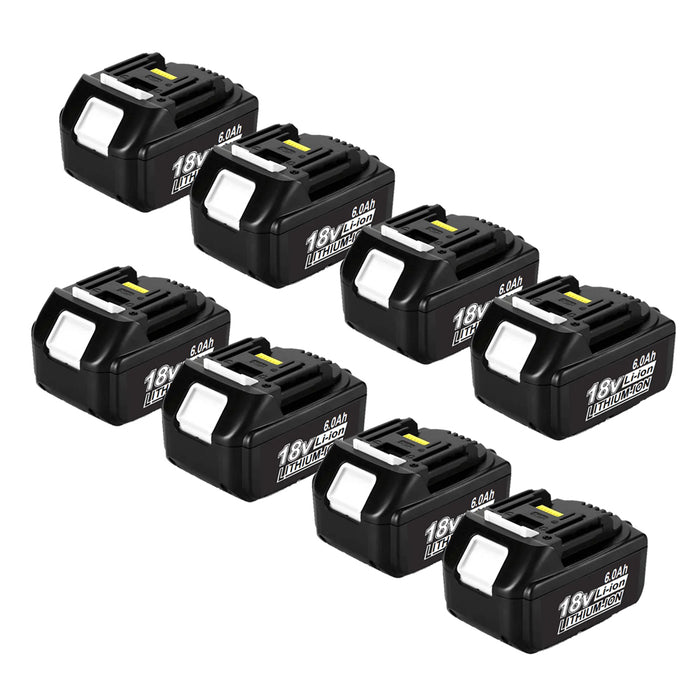 For Makita 18V Battery Replacement | BL1830 6.0Ah Li-ion Battery 8 Pack