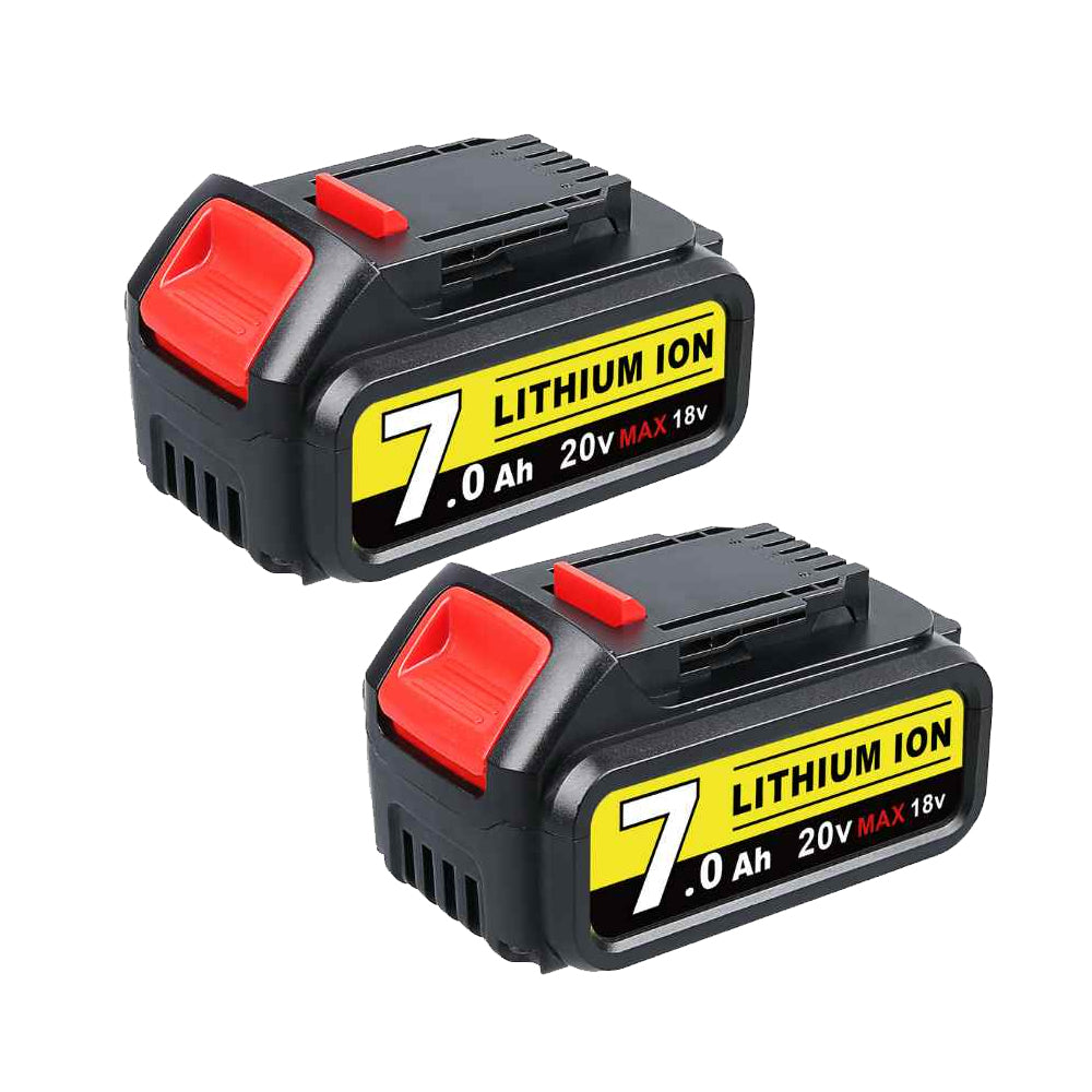 2 Pack For DeWalt 7.0Ah Battery | 20V Max Li-ion Battery DCB200 DCB206  DCB201 DCB203 DCB180