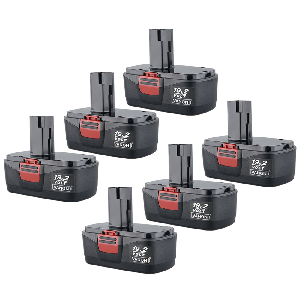 For Craftsman 19.2V 7.0Ah Replacement Battery | 130279005 Black Battery 6 Pack