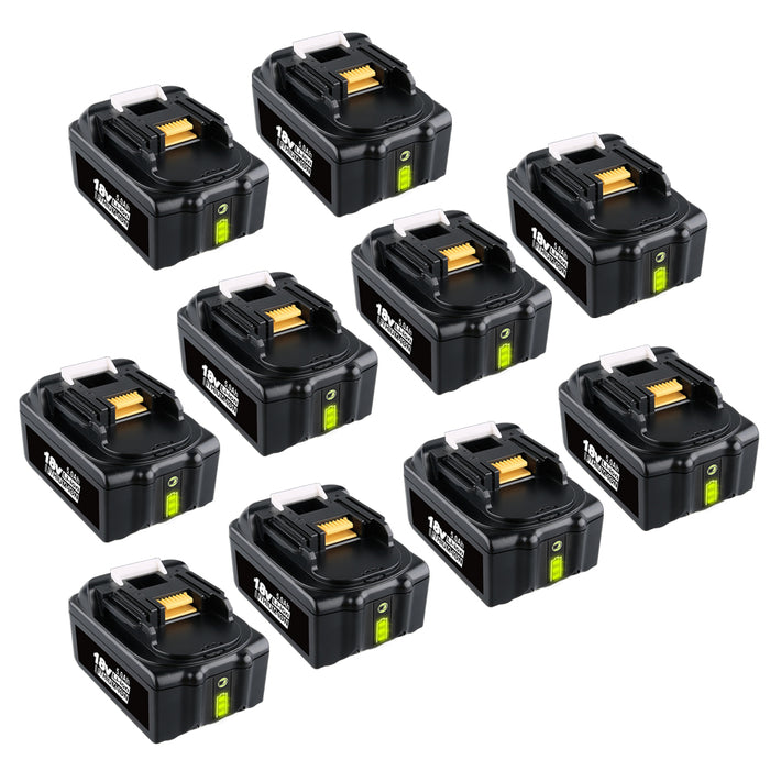 For Makita 18V Battery Replacement | BL1850B 5.0Ah Li-ion Batteries 10 Pack | clearance