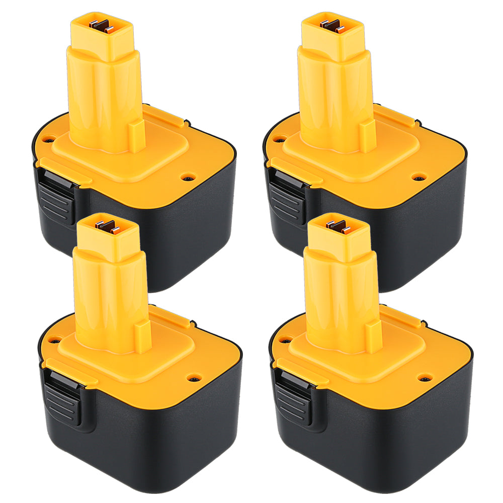 For Dewalt 12V XRP Battery Replacement | DC9071 4.8Ah Ni-Mh Battery 4 Pack