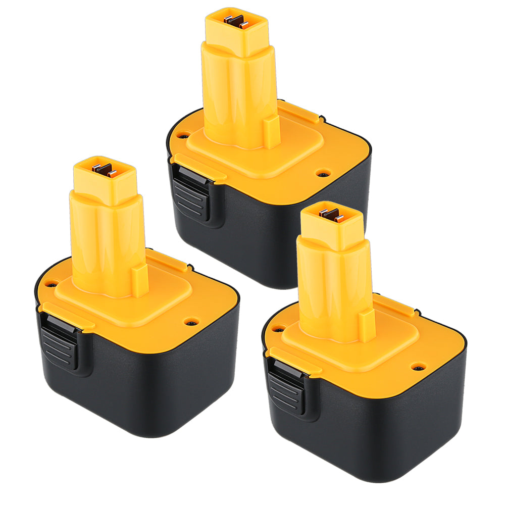 For Dewalt 12V XRP Battery Replacement | DC9071 4.8Ah Ni-Mh Battery 3 Pack