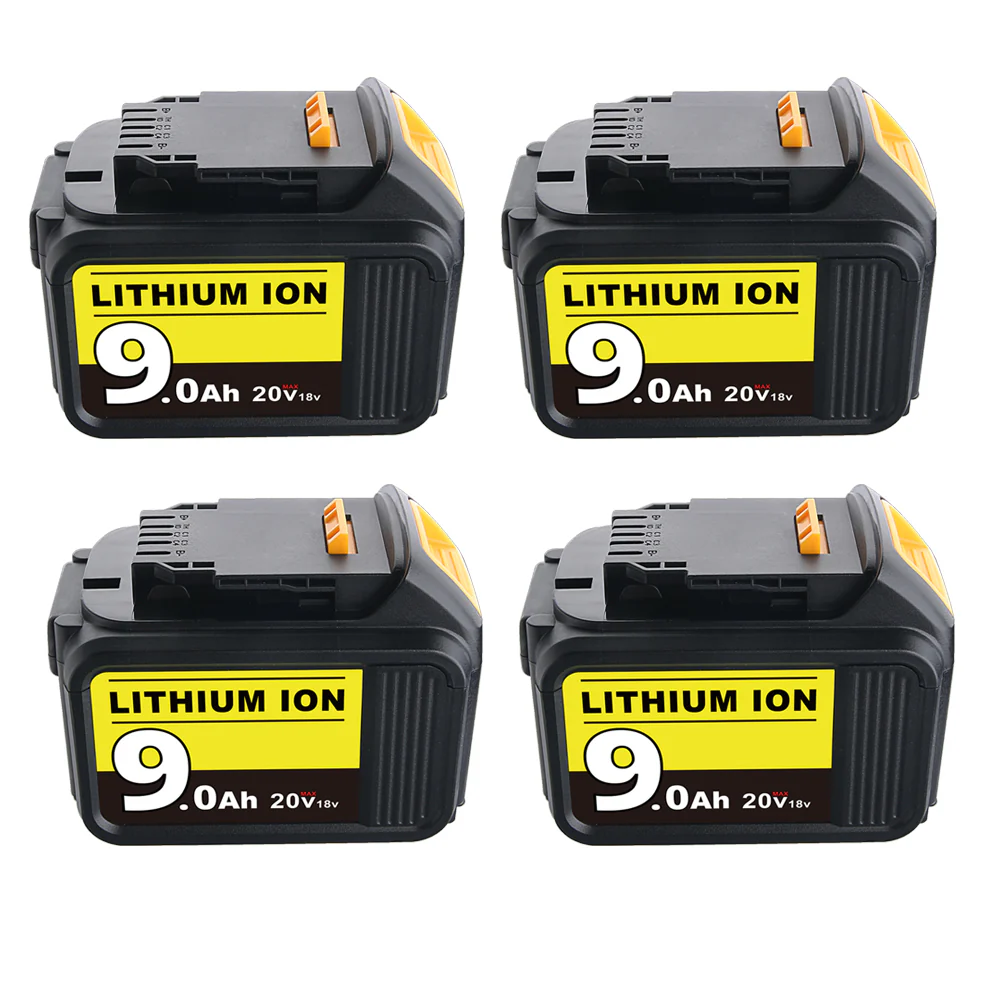 9.0Ah For DeWalt 20V  Battery Replacement |  Max XR Li-ion Battery DCB209 DCB205 DCB200 4 Pack | clearance