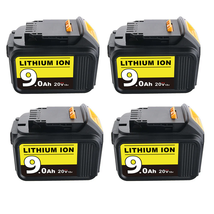 9.0Ah For DeWalt 20V  Battery Replacement |  Max XR Li-ion Battery DCB209 DCB205 DCB200 4 Pack | clearance