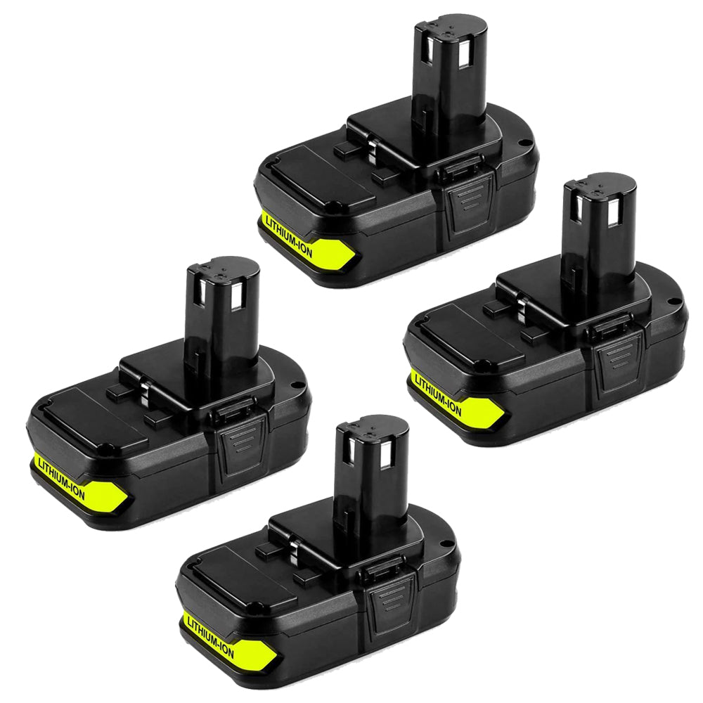 4 Packs For Ryobi 18V P102 P104 Battery Replacement | 3.0Ah  Li-Ion Battery