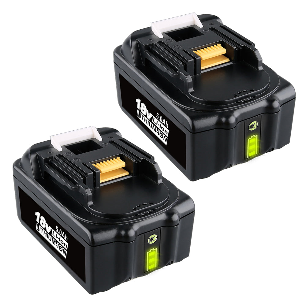 2 Pack For Makita 18V Battery Replacement | BL1850B 5.0Ah Li-ion Battery With LED Indicator I BL1840 BL1850 BL1830 | clearance