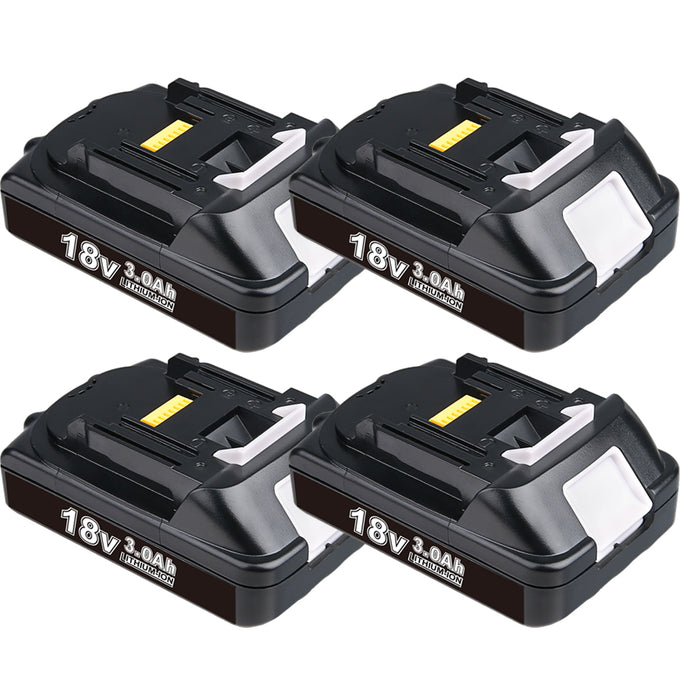 4 Pack For Makita 18V Li-ion Battery Replacement BL1830 LXT400 3.0Ah