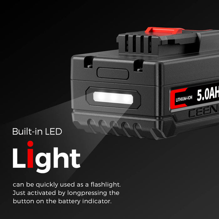 Ceenr 5.0Ah Battery For Worx 20V Max | Model WA3551