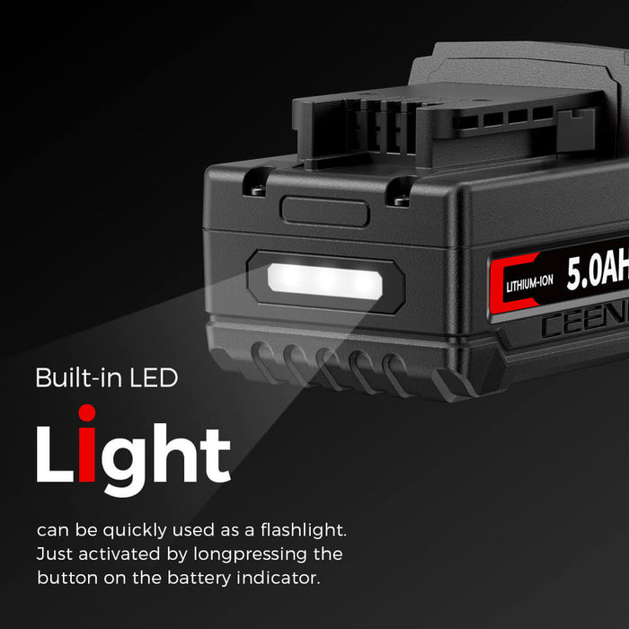 Ceenr 5.0Ah Battery For Milwaukee 18V | Replacement Model