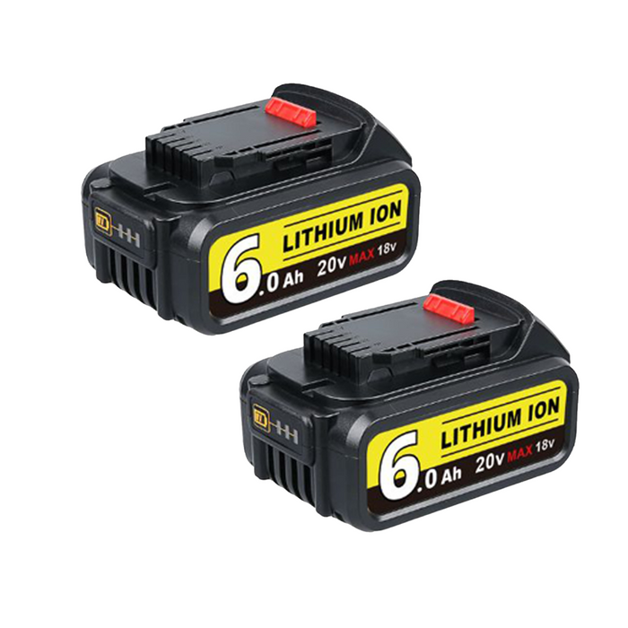 For DeWalt 20V Max XR Battery Replacement | DCB200 6.0Ah 2 Pack