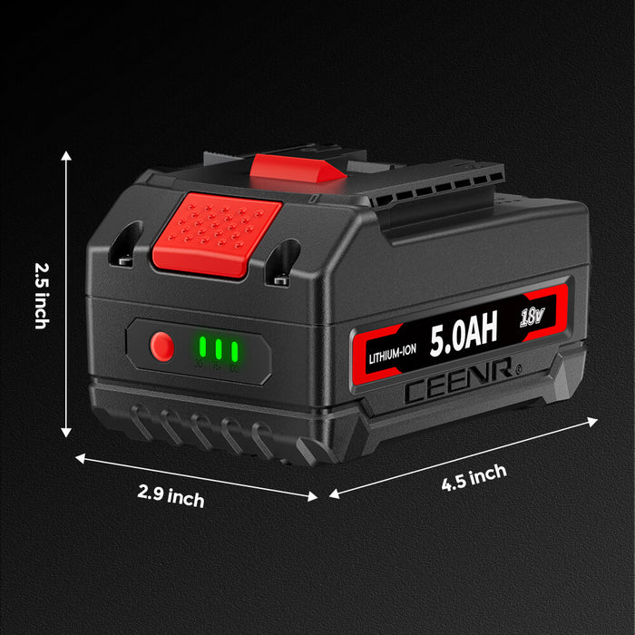 Ceenr 5.0Ah Battery For Bosch 18V 4 Pack | Replacement Model BAT610G