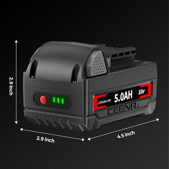 Ceenr 5.0Ah Battery For Milwaukee 18V 2 Pack | Replacement Model