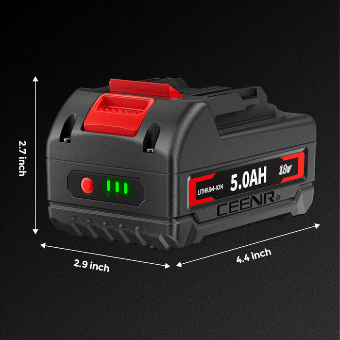 Ceenr 5.0Ah Battery For Makita 18V 2 Pack | Replacement Model BL1860B