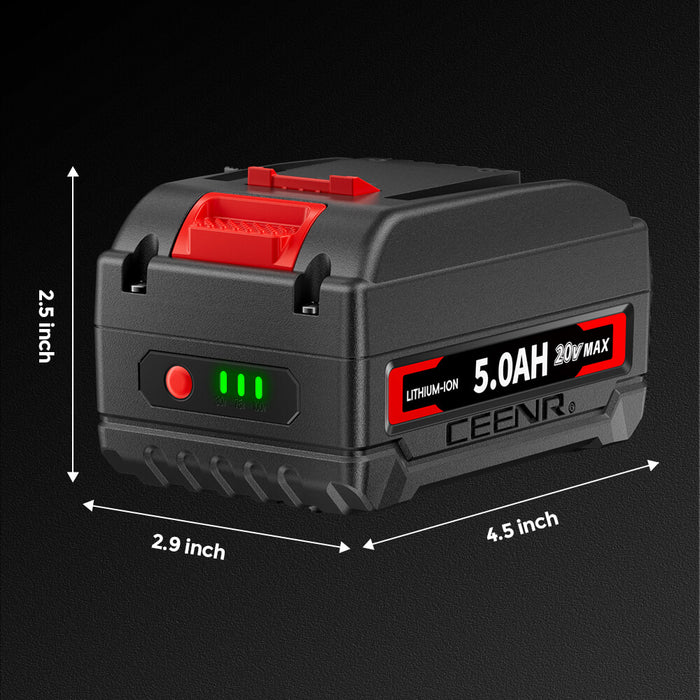 Ceenr 5.0Ah Battery For Worx 20V Max 4 Pack | Model WA3520