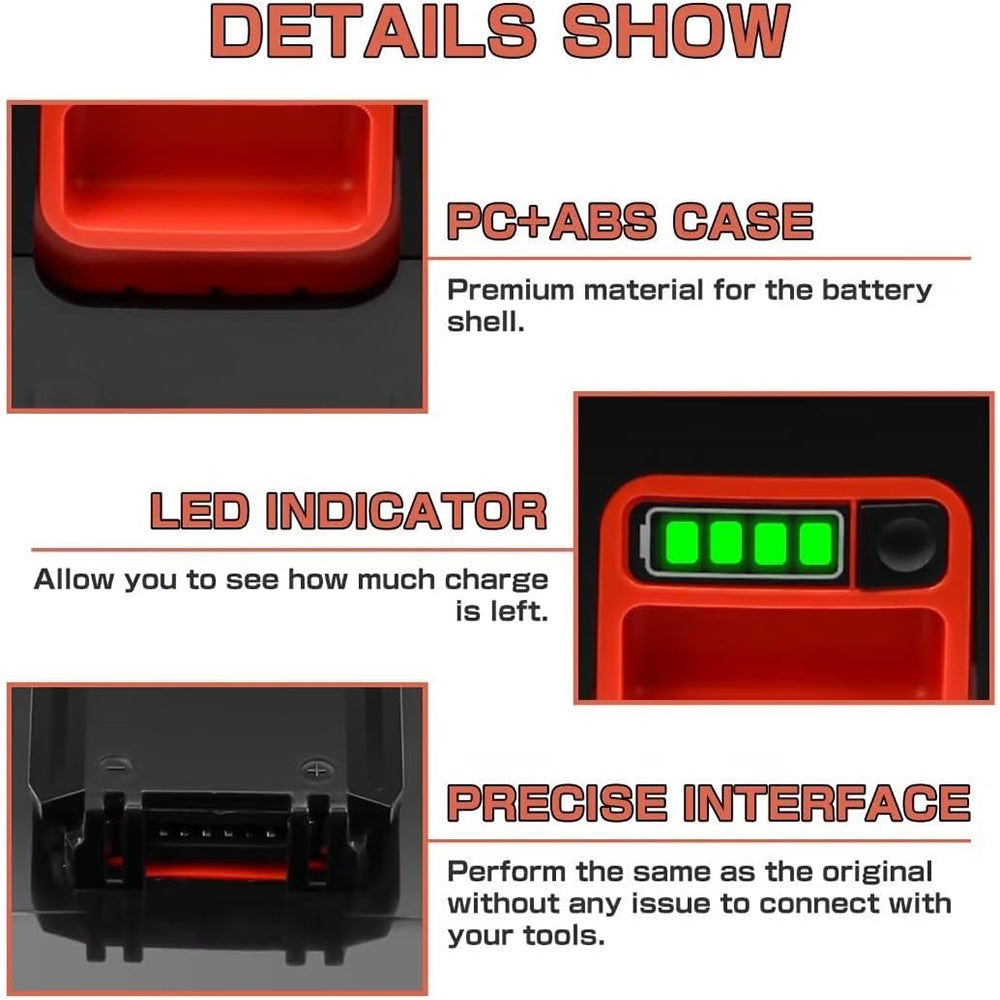 2 Pack For Black and Decker 40V LBXR36 Battery Replacement | 4.0Ah Li-ion Battery