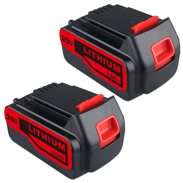 For Black and Decker 20V LB20 LBX20 LBXR20 Battery Replacement | 4.0Ah Lithium-Ion Battery 2 Pack | clearance