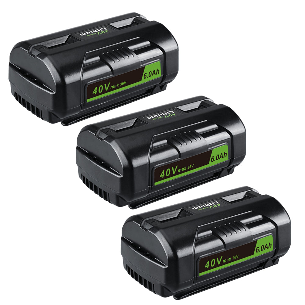 For Ryobi 40V battery 6.0Ah replacement | OP4026 Lithium-ion battery with led indicator 3 PACK
