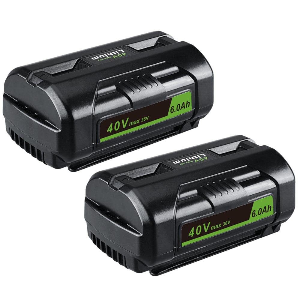 For Ryobi 40V battery 6.0Ah replacement | OP4026 Lithium-ion battery with led indicator 2 PACK