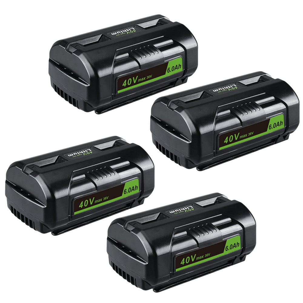 For Ryobi 40V battery 6.0Ah replacement | OP4026 Lithium-ion battery with led indicator 4 PACK