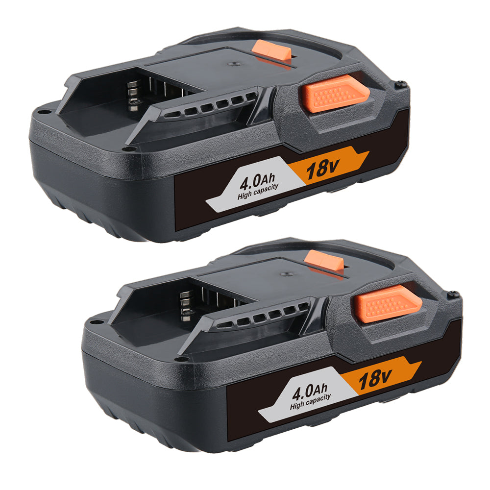 2 Pack 18V 4.0Ah Replacement Battery for RIDGID R840083 R840087 AC840085 R840086 R840084 RIDGID 18V Battery