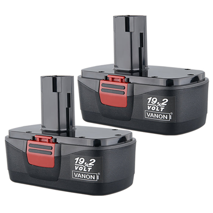 For Craftsman C3 19.2V 4.8Ah Battery Replacement | 130279005 Black Battery 2 Pack