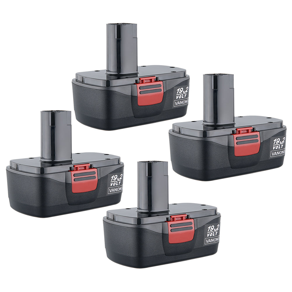 For Craftsman 19.2V 7.0Ah Replacement Battery | 130279005 Black Battery 4 Pack