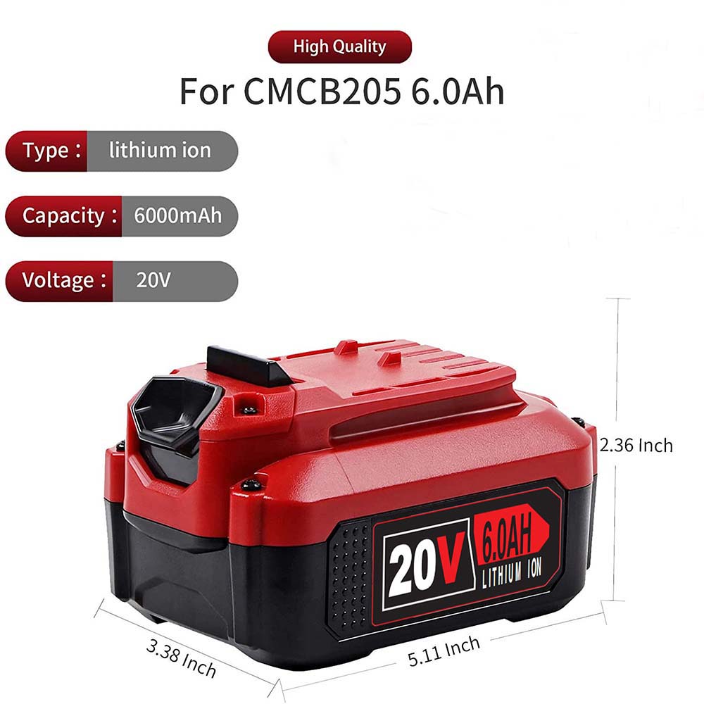 Craftsman V20 Battery 20V 6000mAh 