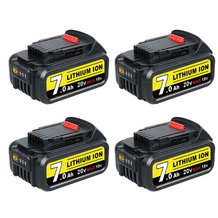 4 Pack For DeWalt 7.0Ah Battery | 20V Max Li-ion Battery DCB200 DCB206  DCB201 DCB203 DCB180