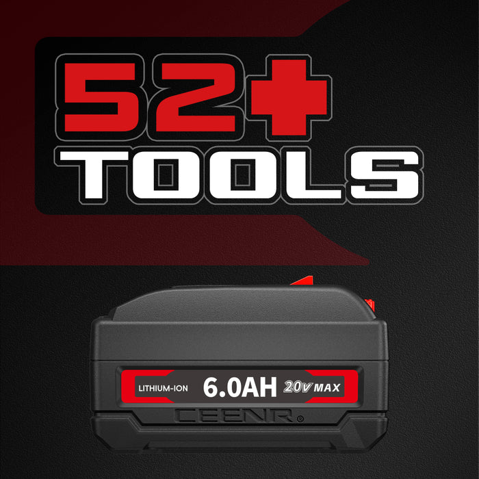 Ceenr 6.0Ah Battery For Worx 18V(20V Max) | Model WA3520, with LG Battery Cell (INR18650HG2)