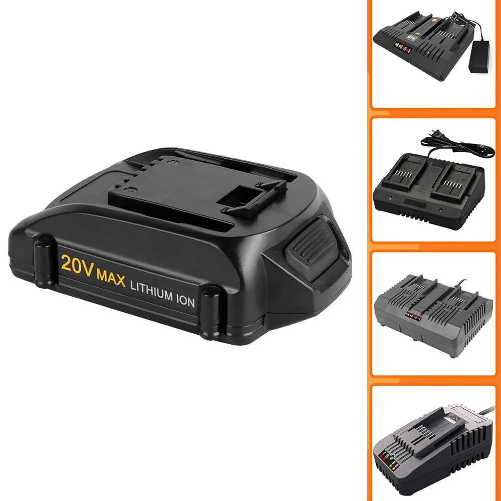 For Worx 20V MAX Battery Replacement | WA3520 8.0Ah Li-ion Battery