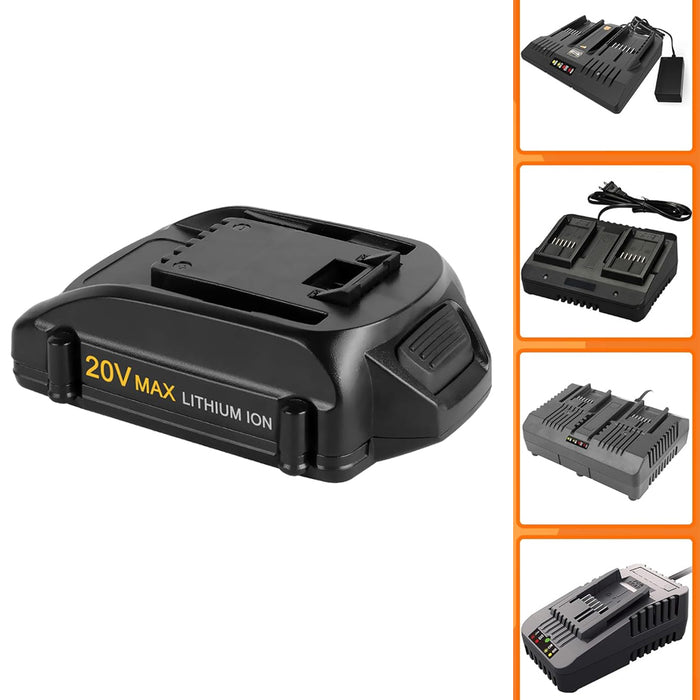 For Worx 20V MAX Battery Replacement | WA3520 8.0Ah Li-ion Battery