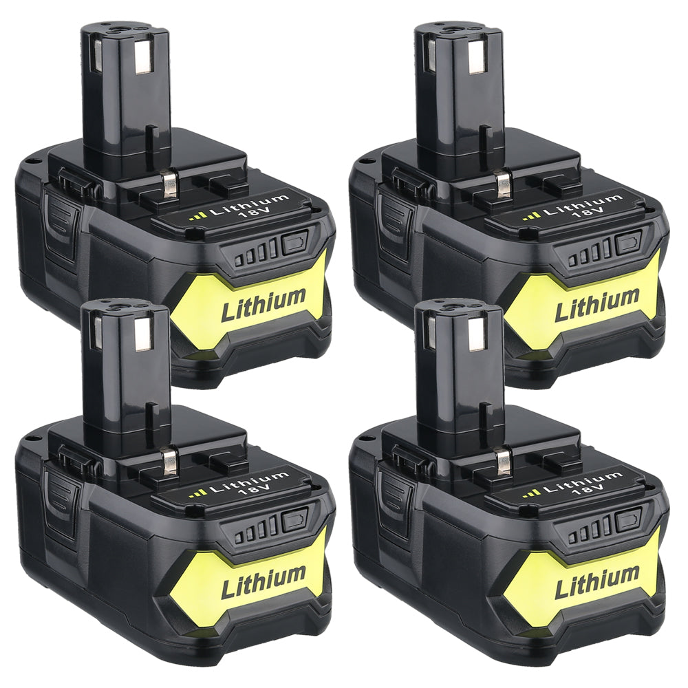 55ah For Ryobi 18v P108 Battery Replacement One P107 Li Ion Batter Triple Batteries 4124