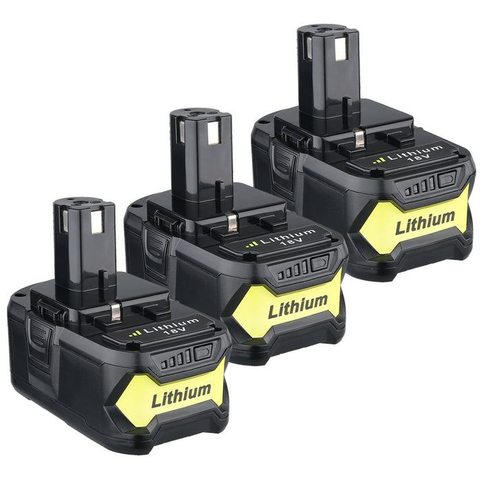 5.5Ah For Ryobi 18V Battery Replacement | One Plus P107 P108 Li-ion  Battery 3 Pack