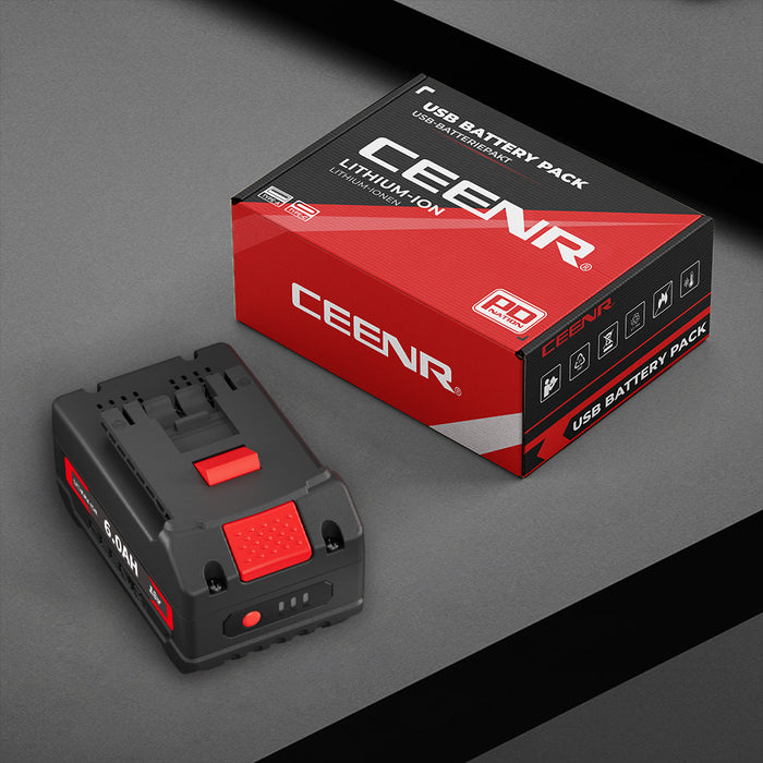 Ceenr 6.0Ah Battery For Bosch 18V 4 Pack | Replacement Model BAT610G, with LG Battery Cell (INR18650HG2)