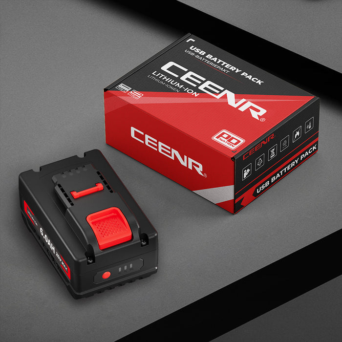 Ceenr 6.0Ah Battery For Worx 18V(20V Max) | Model WA3408, with LG Battery Cell (INR18650HG2)