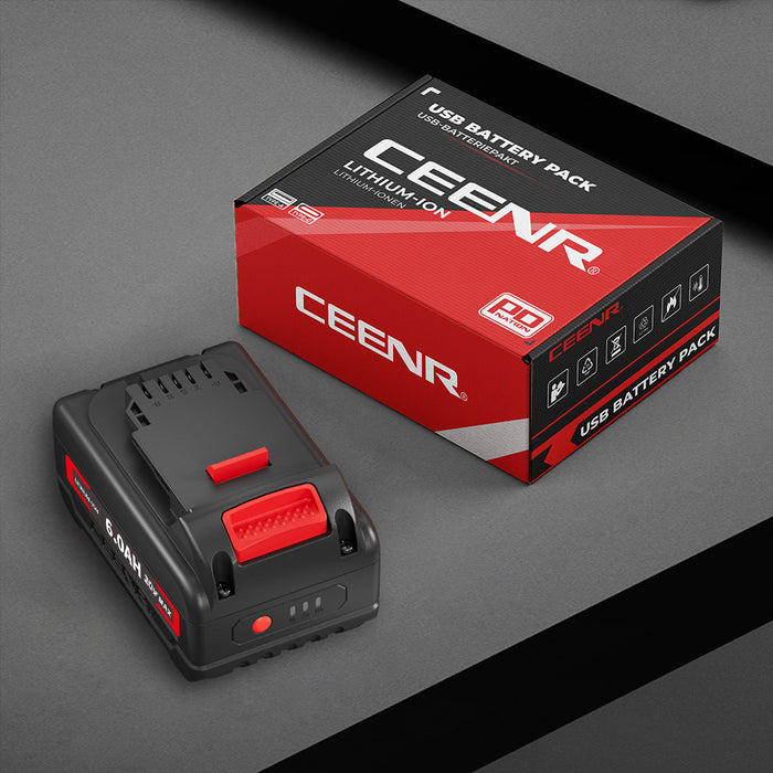 Ceenr 6.0Ah Battery for DeWalt 18V(20V Max) 4 Pack | Replacement Model DCB200, with LG Battery Cell (INR18650HG2)