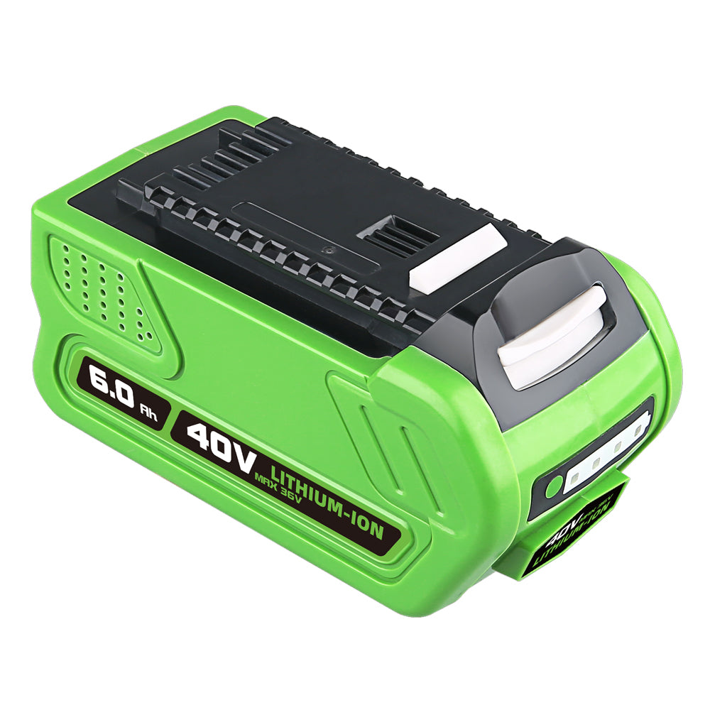 For GreenWorks 40V 6.0Ah Battery Replacement | Lithium Battery 29472 29462 Battery For GreenWorks 40V G-MAX Power Tools