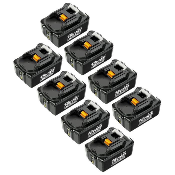 For Makita 18V Battery Replacement With LED Indicator | BL1860B BL1840 BL1850 BL1830 18V 6.0Ah Li-ion Battery 8 Pack | clearance