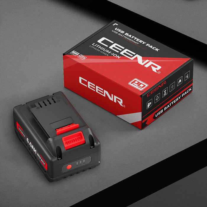 Ceenr 6.0Ah Battery For Black and Decker 20V Max 4 Pack | Replacement Model LBXR20, with LG Battery Cell (INR18650HG2)