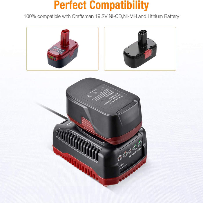 For C3 19.2V Craftsman Battery Charger | Lithium-ion & Ni-Cd Charger