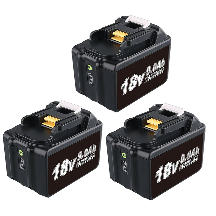 3 Pack BL1890B 18V 9.0Ah Replacement Battery Compatible With Makita | BL1860 BL1850 BL1840 BL1890 LXT Li-ion Battery