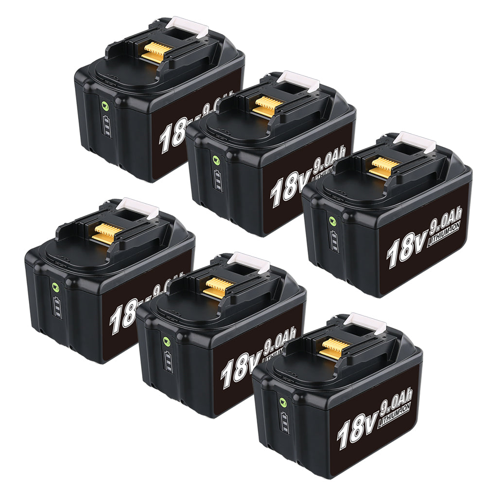 For Makita 18V 9000mAh Replacement  Battery | BL1830B BL1860B BL1890B LXT Li-ion Batteries 6 Pack