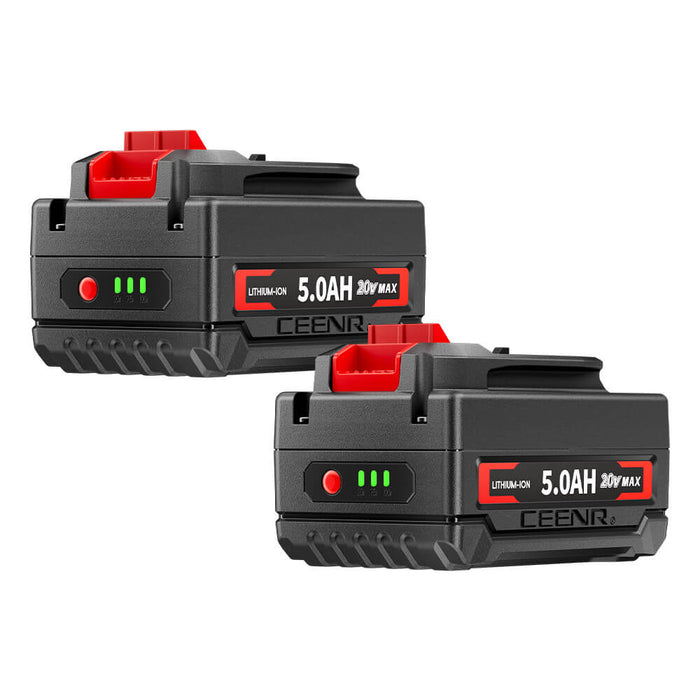 Ceenr 5.0Ah Battery For Craftsman 20V Max 2 Pack | Replacement Model V20