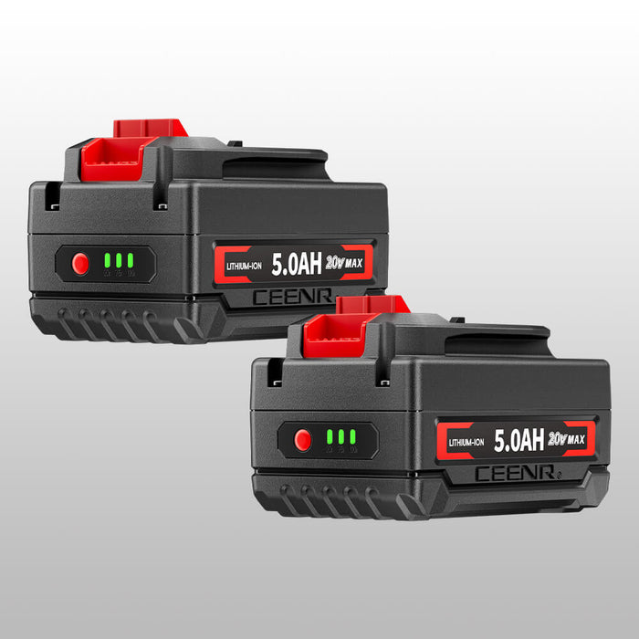 Ceenr 5.0Ah Battery For Craftsman 20V Max 2 Pack | Replacement Model V20