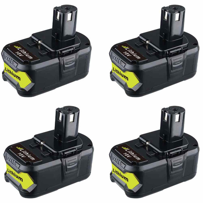 4 Packs 7.0Ah For Ryobi 18V P108 Battery replacement | High Capacity Li-ion Battery