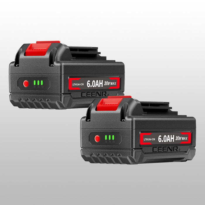 Ceenr 6.0Ah Battery For Black and Decker 18V(20V Max) 2 Pack | Replacement Model LBXR20, with LG Battery Cell (INR18650HG2)