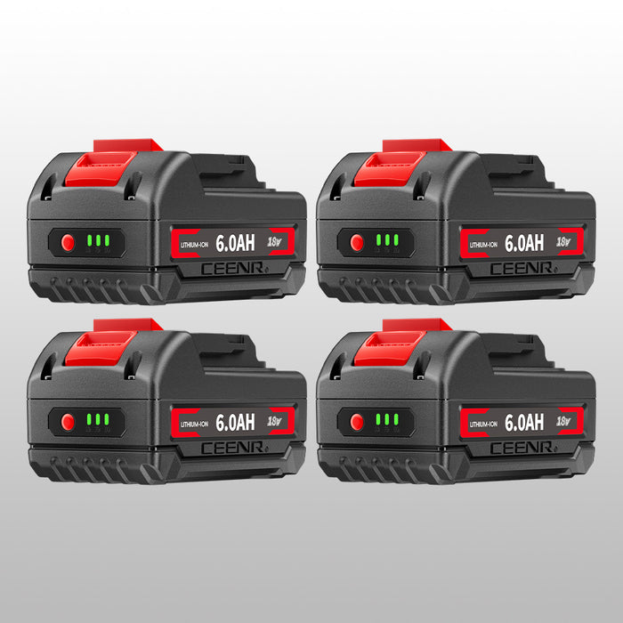 Ceenr 6.0Ah Battery For Makita 18V 4 Pack | Replacement Model BL1860B, with LG Battery Cell (INR18650HG2)